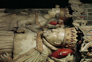 Abbild von Heinrich IV. (1367-1413) auf seinem Grab in der Kathedrale von Canterbury (Marmor)