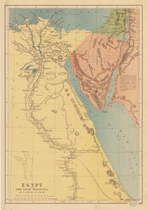 Ägypten mit der Sinai-Halbinsel und den Reisen der Israeliten