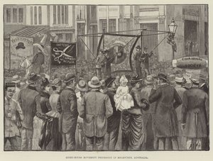 Acht-Stunden-Bewegungsprozession in Melbourne, Australien