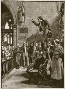 Wahlversammlung in Irland, 1825, Illustration aus Cassells Illustrierter Geschichte Englands von English School