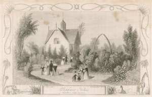 Elefantenhaus im Surrey Zoological Gardens, London von English School
