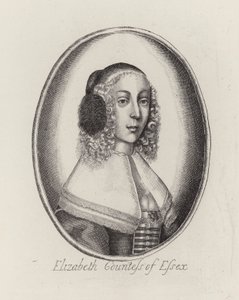 Elizabeth, Gräfin von Essex (Gravur) von English School
