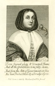 Elizabeth Cromwell, Ehefrau von Oliver Cromwell, Illustration aus A Biographical History of England von J. Granger von English School