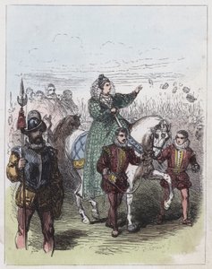 Elizabeth überprüft die Truppen in Tilbury