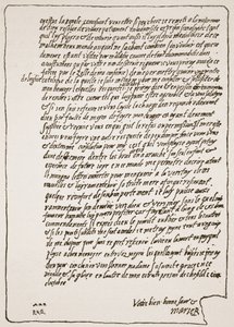 Ende eines Briefes an Königin Elizabeth, von Maria Stuart, als sie im Gefängnis war, in dem sie um einen katholischen Kaplan bittet, Illustration aus Die Kirche von England: Eine Geschichte für das Volk von H.D.M. Spence-Jones, veröffentlicht um 1910
