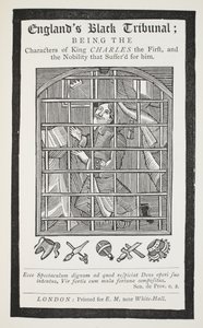 Englands Schwarzes Tribunal, Illustration aus Chap-books des achtzehnten Jahrhunderts von John Ashton, veröffentlicht 1882 von English School
