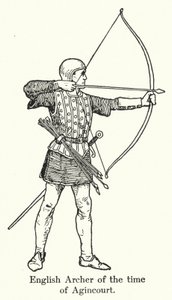Englischer Bogenschütze zur Zeit von Agincourt