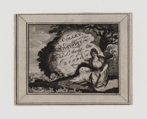 Graveure, T Colley, Visitenkarte von English School