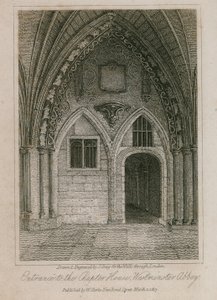 Eingang zum Kapitelhaus, Westminster Abbey, London