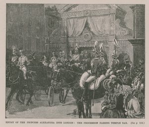 Einzug der Prinzessin Alexandra in London von English School