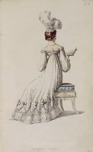 Abendkleid, Modeplatte aus Ackermanns Repository of Arts