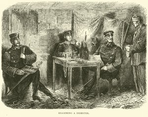 Untersuchung eines Deserteurs, Februar 1871 von English School