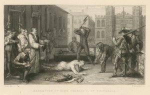 Hinrichtung von König Karl I. in Whitehall von English School