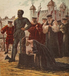 Hinrichtung von Lady Jane Grey, veröffentlicht 1890 von English School