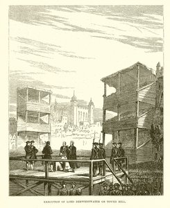 Hinrichtung von Lord Derwentwater auf dem Tower Hill von English School
