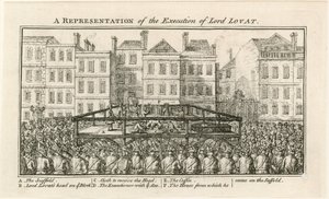 Hinrichtung von Lord Lovat von English School