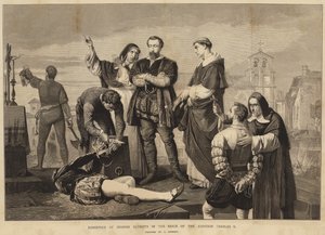 Hinrichtung spanischer Patrioten unter der Herrschaft von Kaiser Karl V. von English School