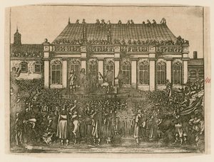 Hinrichtung von König Karl I. in Whitehall von English School