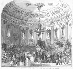 Ausstellung der Royal Horticultural Society, in der Rotunde, Dublin, Illustration aus 
