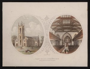 Außen- und Innenansichten der Christ Church, Harrogate, Yorkshire