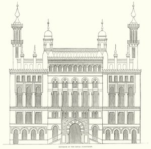 Außenansicht des Royal Panopticon (Gravur)