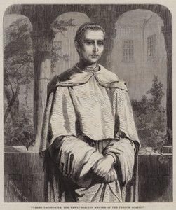 Pater Lacordaire, das neu gewählte Mitglied der französischen Akademie (Stich)