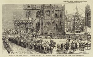 Fest der Deutschen Künstlergesellschaft in Meißen, der Empfang im Albrechtschloss