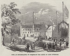 Fest in Inglismaldie zur Feier der Geburt von Lord Inverury von English School