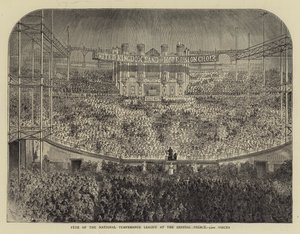 Fest des Nationalen Abstinenzbundes im Kristallpalast, 5000 Stimmen (Stich) von English School