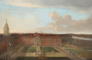 Figurenhof, um 1720 von English School