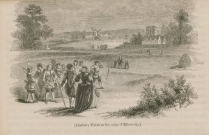 Finsbury Fields zur Zeit von Königin Elisabeth I.