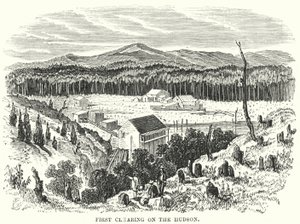Erste Rodung am Hudson (Gravur)