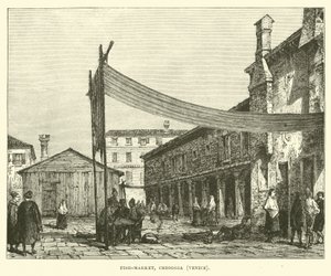 Fischmarkt, Chioggia, Venedig von English School