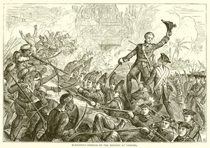 Fletchers Verteidigung des Redoubts bei Tanjore (1771)