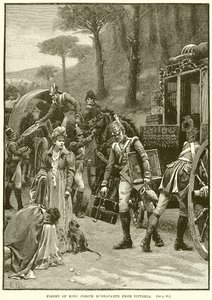 Flucht von König Joseph Buonaparte aus Vittoria von English School