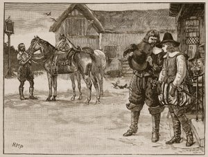 Flucht der Lady Arabella Stuart, Illustration aus Cassells Illustrierter Geschichte Englands von English School