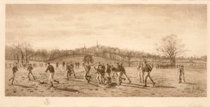 Fußball an der Harrow School, 1887 von English School