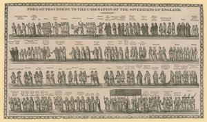 Form der Prozession zur Krönung der Souveräne von England
