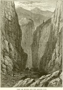 Fort Ali Musjid und der Khyber-Pass von English School