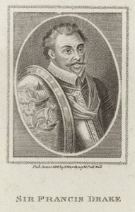 Francis Drake (Gravur) von English School