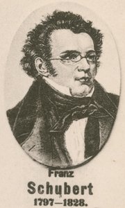 Franz Schubert (Gravur) von English School