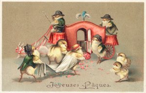 Französische Osterkarte