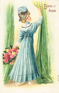 Französische Neujahrskarte
