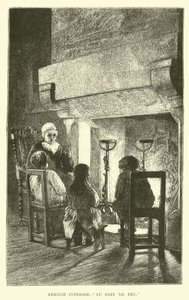 Französisches Interieur, Au Coin de Feu von English School