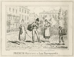 Französische Musiker oder Les Savoyards