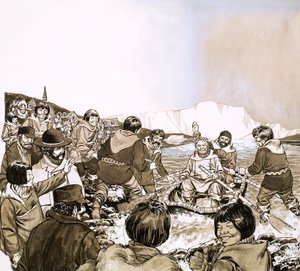 Fridtjof Nansen, der norwegische Entdecker, der nach Grönland segelte