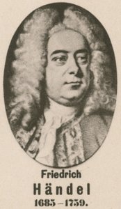 Friedrich Händel (Gravur) von English School
