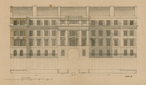 Vorderansicht von Furnivals Inn, Holborn, London von English School