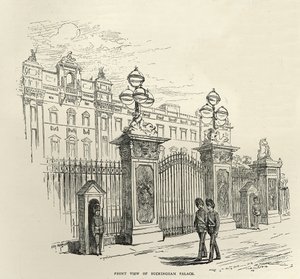 Vorderansicht des Buckingham Palace (aus 