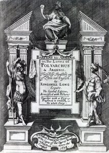 Frontispiz für Argenis von John Barclay, zweite englische Ausgabe, 1636